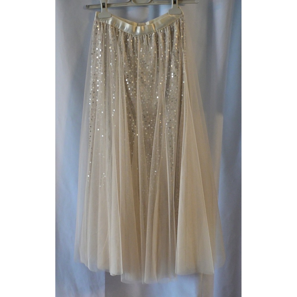 Etern Sequin Tulle Midi Skirt Women XS Like New - Picture 4 of 9